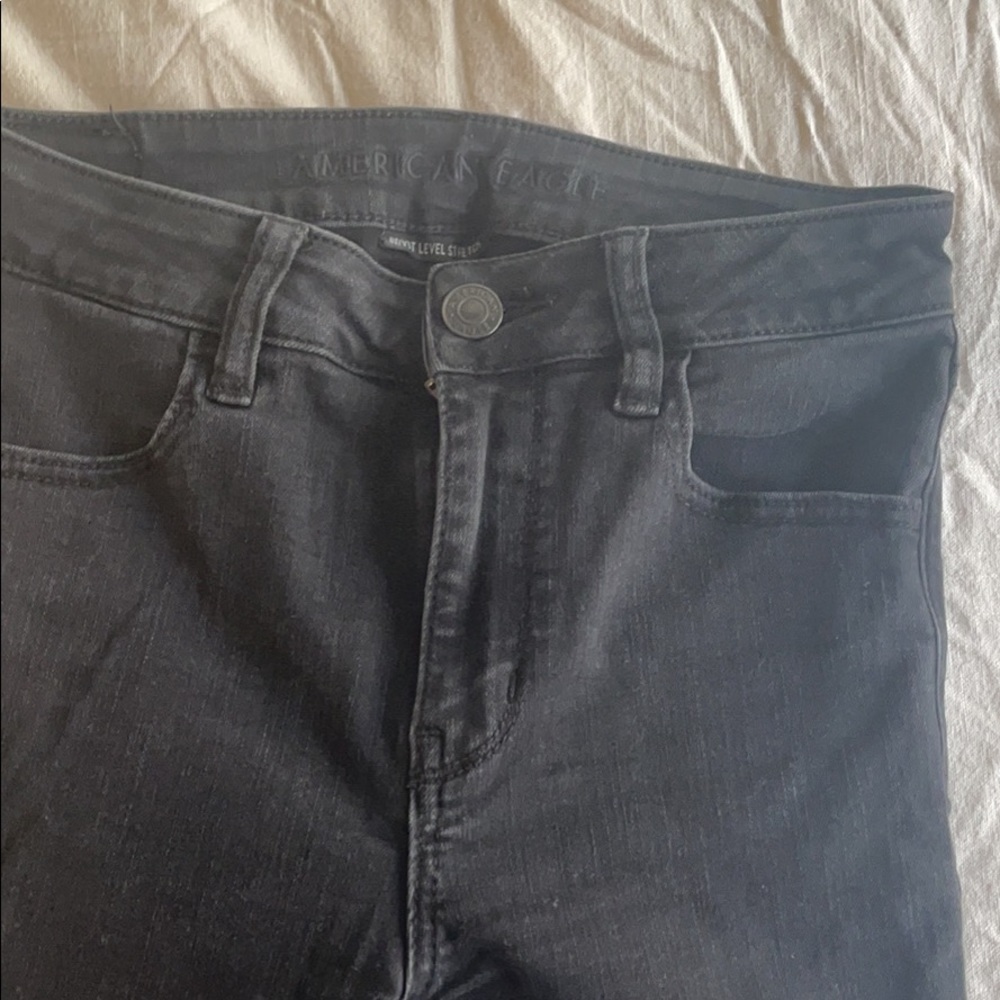 High rise black skinny Jean